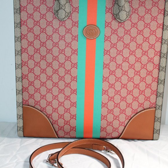 NWT Gucci X Dans LaVert Tote Interlocking GG Supreme Shoulder Bag Web 723885 - Picture 11 of 13
